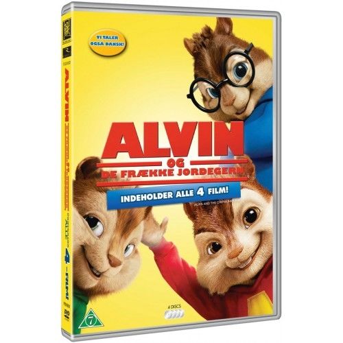 Alvin Og De Frække Jordegern 1-4 Boks (DVD)